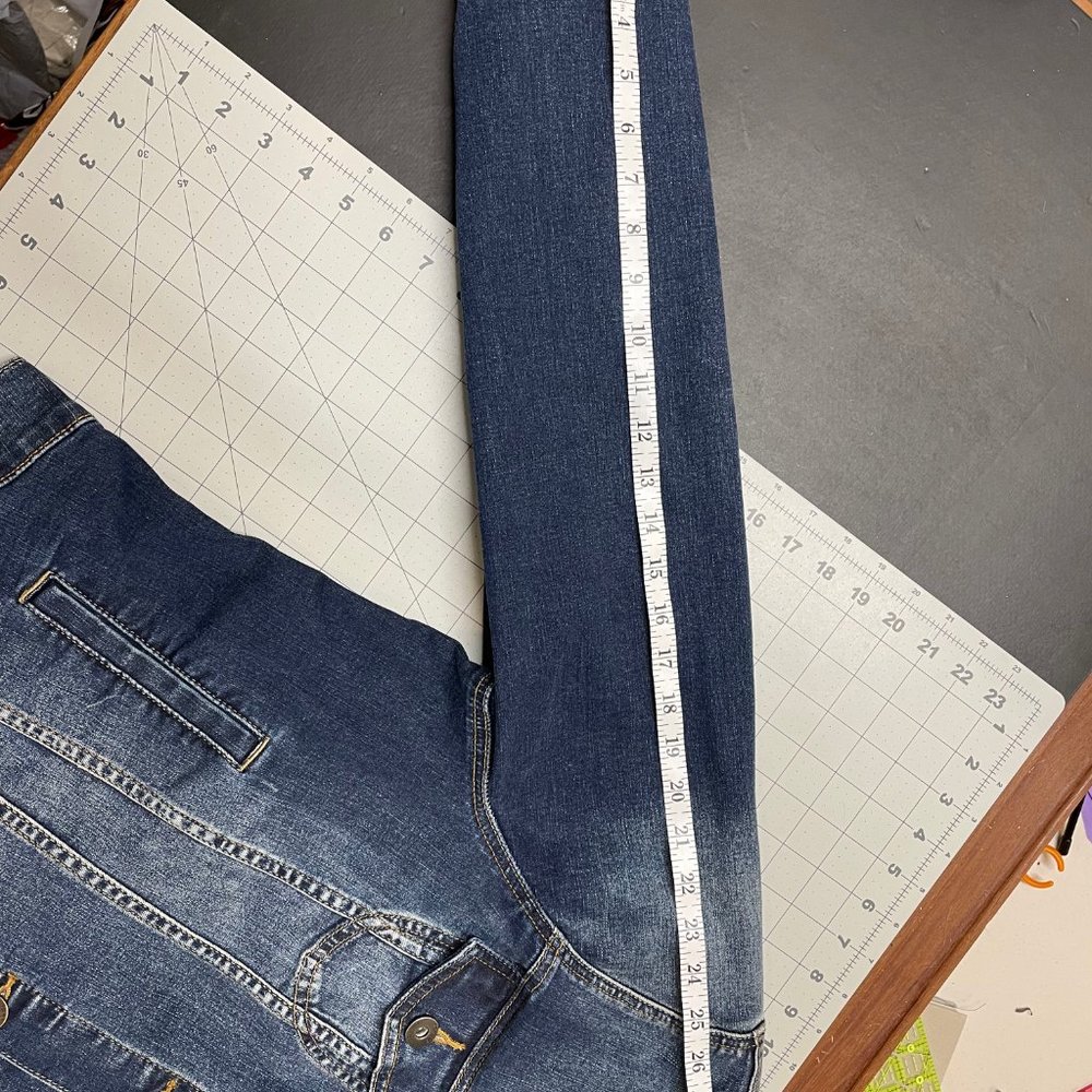 Torrid Denim Jacket With Original Patchwork Panel - image 8